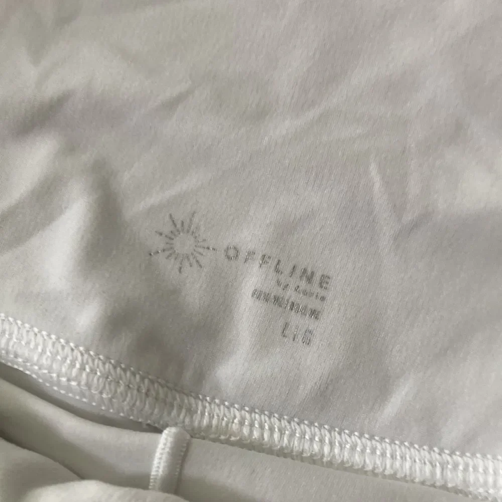 Aerie Offline Bright White Super Crossover Soft Tennis Core Skort size L